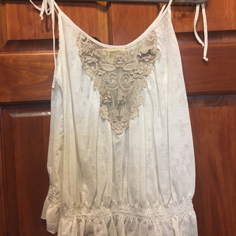 Free People tie strap tank